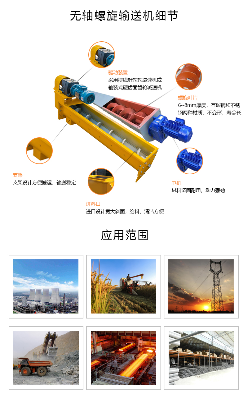 無軸（zhóu）螺旋（xuán）輸送（sòng）機